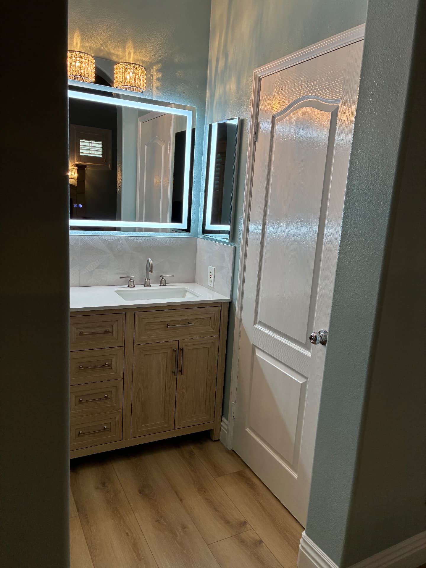 Bathroom water damage rebuild — After