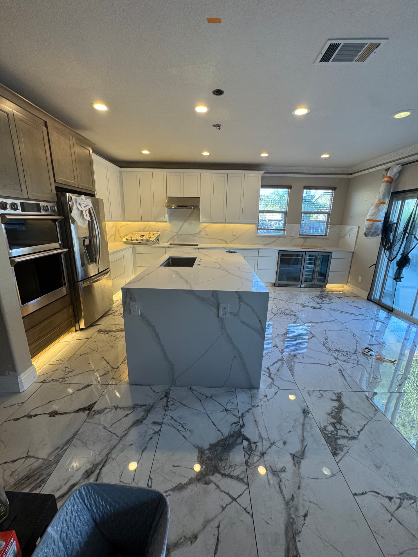 Marble kitchen transformation — After