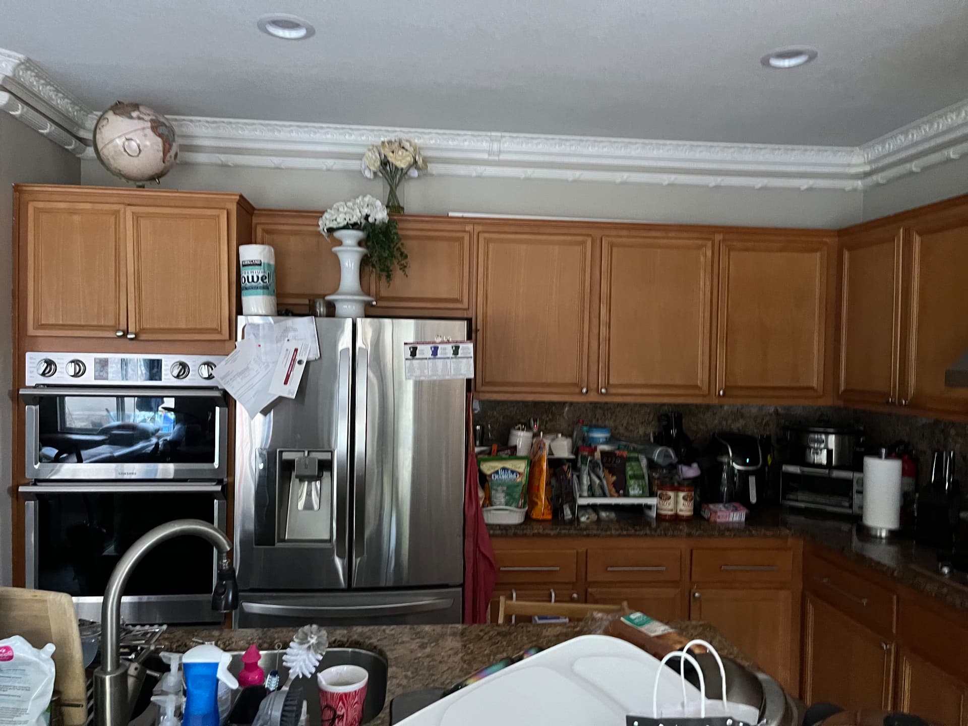 Marble kitchen transformation — Before